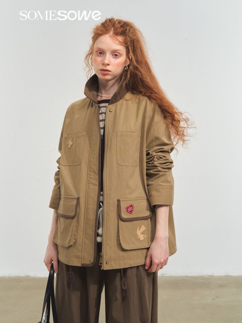 Retro Jacket for Women: Barn-Style Pocket Lapel Short Coat - Image 6