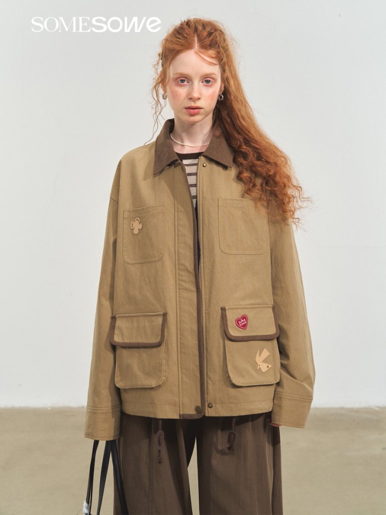Retro Jacket for Women: Barn-Style Pocket Lapel Short Coat - Image 7