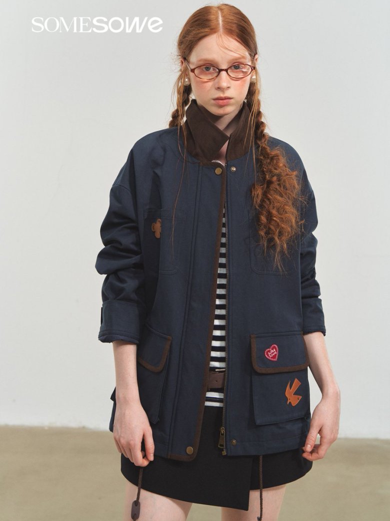Retro Jacket for Women: Barn-Style Pocket Lapel Short Coat - Image 3