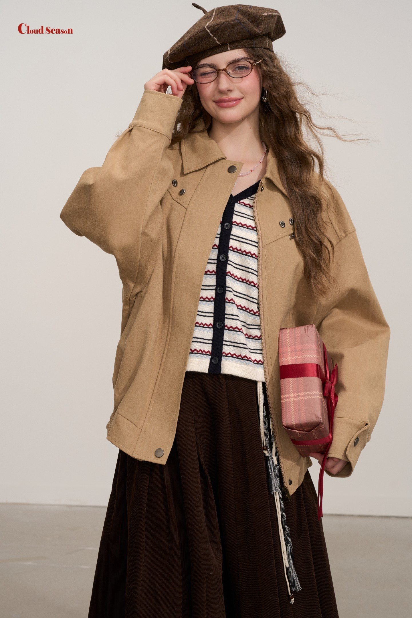 Loose-fitting Studded Jacket