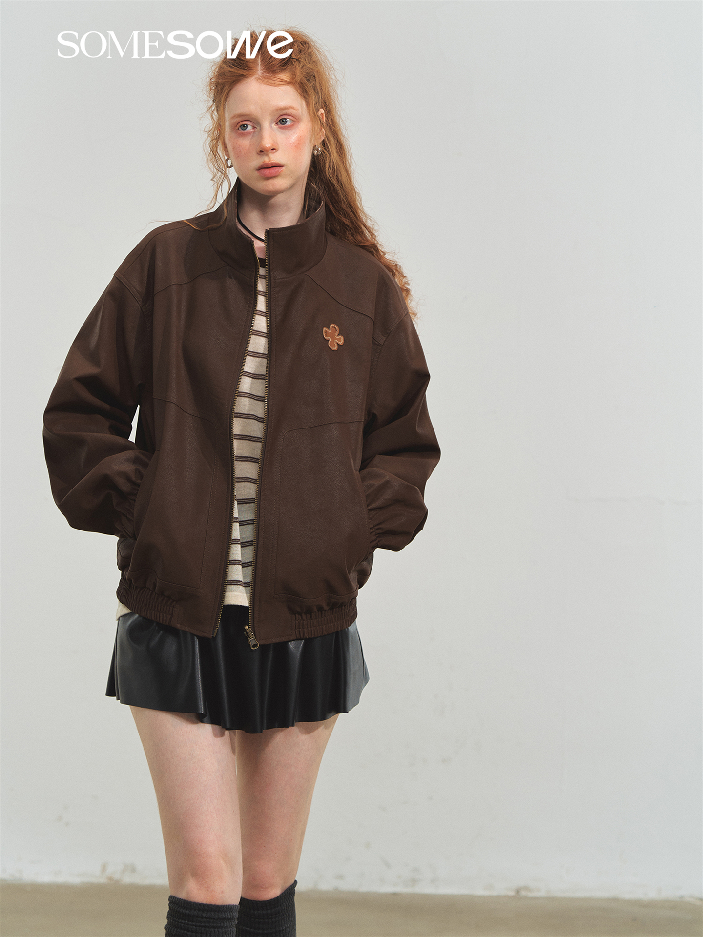 Reversible Stand-collar Jacket - Image 4