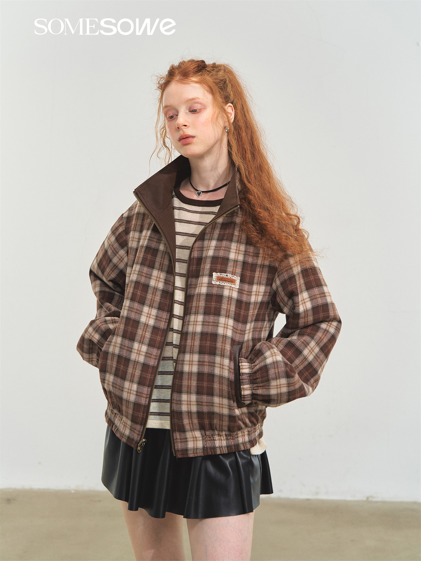 Reversible Stand-collar Jacket - Image 3