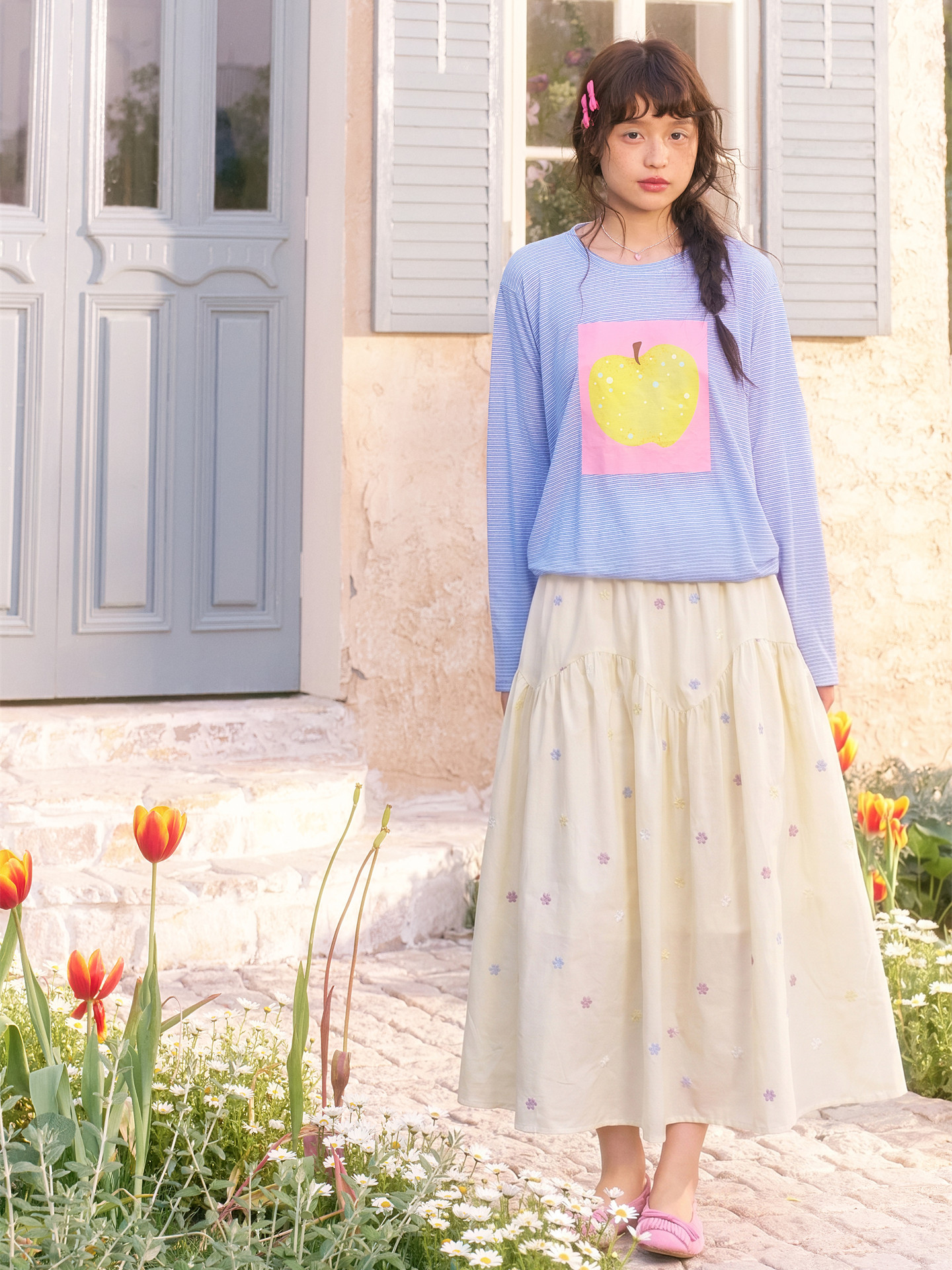Floral Print Elasticated Waist Skirt - Image 5