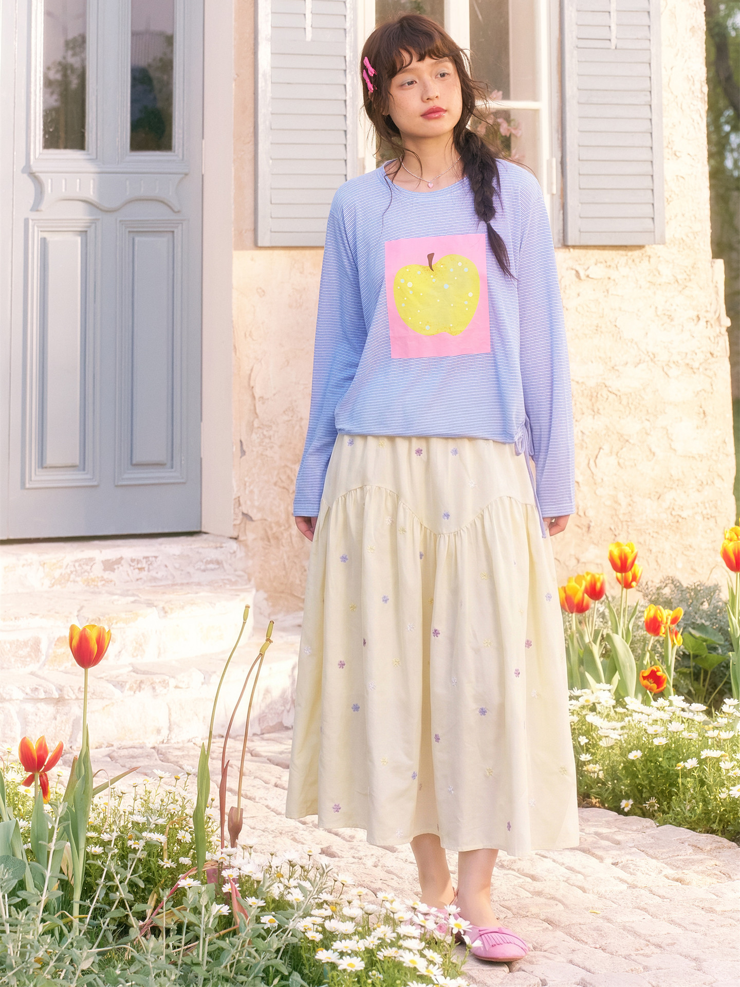Floral Print Elasticated Waist Skirt - Image 6